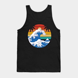 Kanagawa wave Tank Top